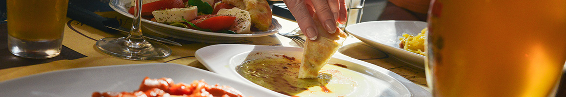 Eating Mediterranean at Jerusalem Grill restaurant in Rome, GA.